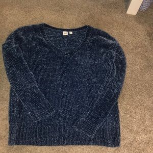 GAP blue chenille sweater